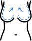 Breast reduction procedure icon 01